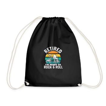 Retraité, je suis prêt à faire du rock & roll - Sac de sport léger - noir - Devant