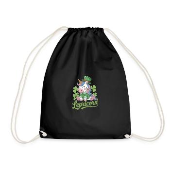 Lepricorn St. Patrick's Day Magische Vibes - Turnbeutel - Schwarz - Vorne