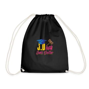 JDiva Juris Doctor - Turnbeutel - Schwarz - Vorne