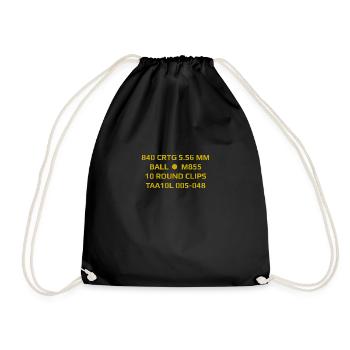 Ammunition box caliber 5.56X45 - Weapons - Drawstring Bag - black - Front