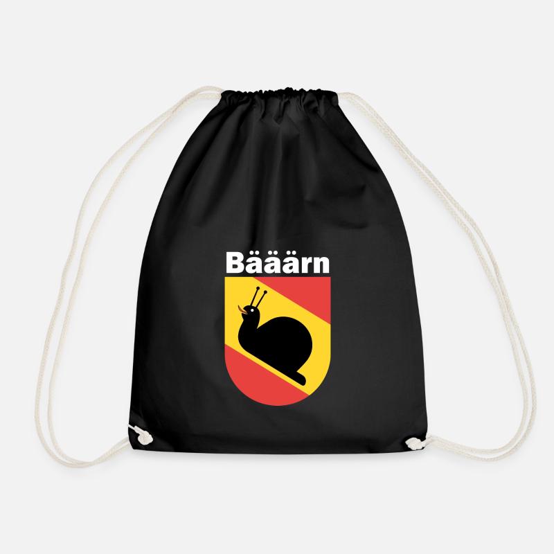 Bern Lustig Wappen Langsam Berner Bärner Geschenk - Turnbeutel - Schwarz