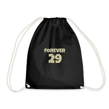 forever 29 - Drawstring Bag - black - Front