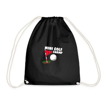 Golf Champ - Turnbeutel - Schwarz - Vorne
