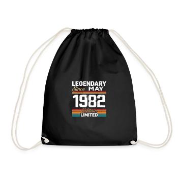 Mai 1982 Vintage Mai 1982 Retro Mai 1982 - Sac de sport léger - noir - Devant