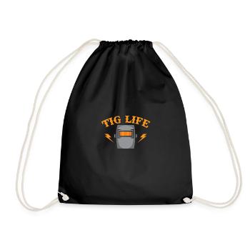 Tig Life - Turnbeutel - Schwarz - Vorne