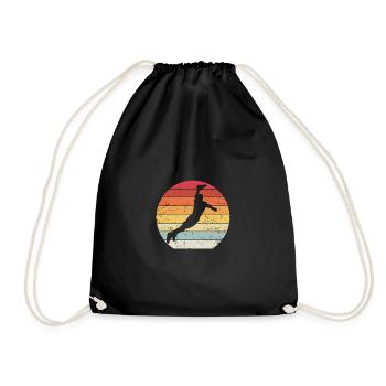 Frisbee - Drawstring Bag - black - Front