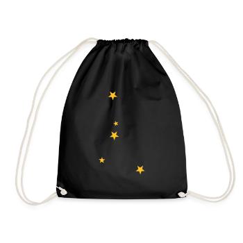 Cancer constellation - Drawstring Bag - black - Front