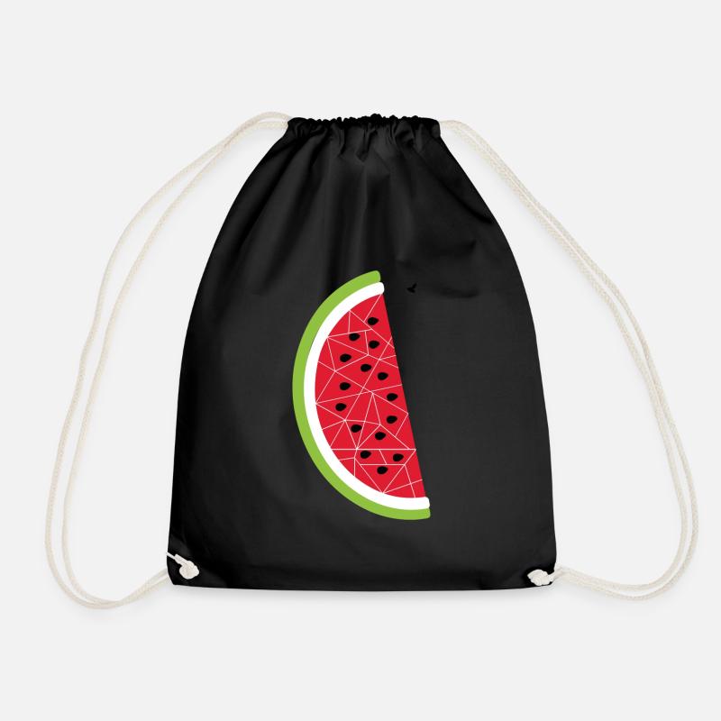 melone - Turnbeutel - Schwarz