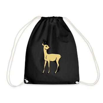 Chevreuil - Sac de sport léger - noir - Devant