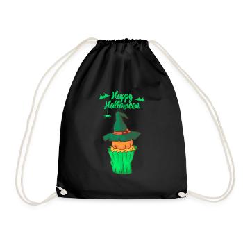 Gâteau au muffin Halloween - Sac de sport léger - noir - Devant