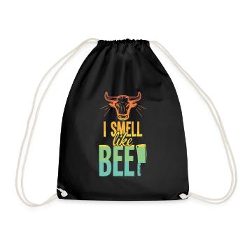 Smell Like Beef Meat Lover - Drawstring Bag - black - Front