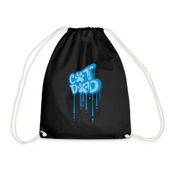 Chat Papa Graffiti Patte - Sac de sport léger - noir - Devant