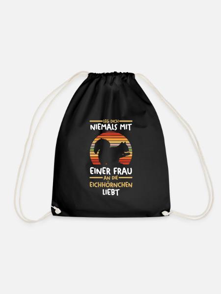 Erdmännchen - Turnbeutel - Schwarz