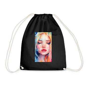 izup2u freaky trippy adorable fille - Sac de sport léger - noir - Devant