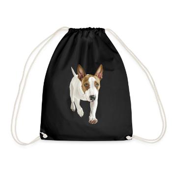 Bullterrier - Turnbeutel - Schwarz - Vorne