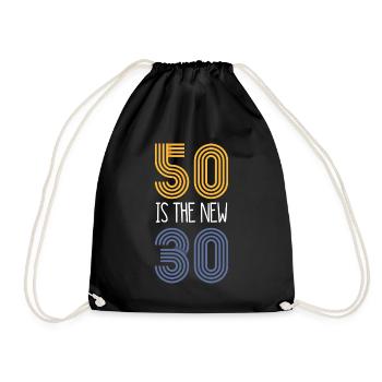 50 ist die neue 30 (1969) - Turnbeutel - Schwarz - Vorne