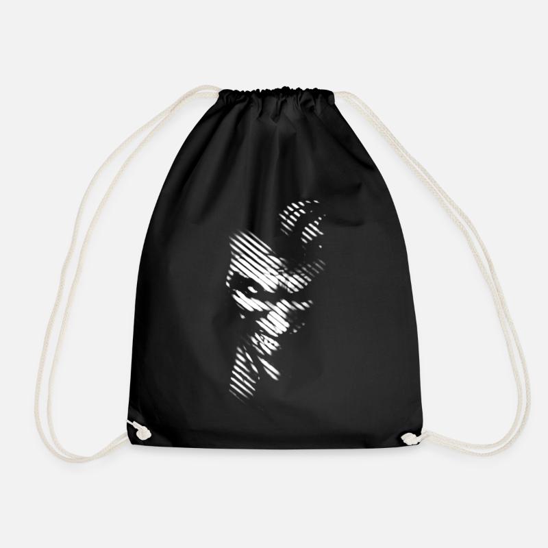 Batman Joker 'black & white' Gesicht - Turnbeutel - Schwarz