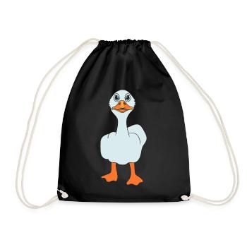 Drôle de majeur canard - Sac de sport léger - noir - Devant