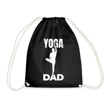 Yoga Dad - Drawstring Bag - black - Front