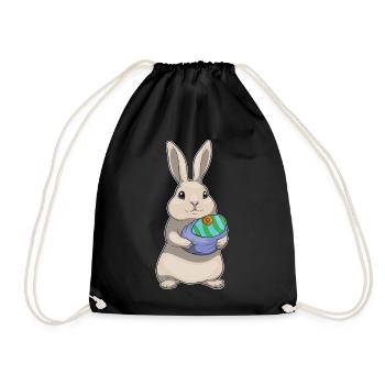 Tétine de Pâques Bunny - Sac de sport léger - noir - Devant