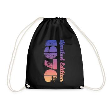 Vintage 1976 - Drawstring Bag - black - Front