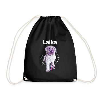 Schäfer der Perynea-Laika - Turnbeutel - Schwarz - Vorne
