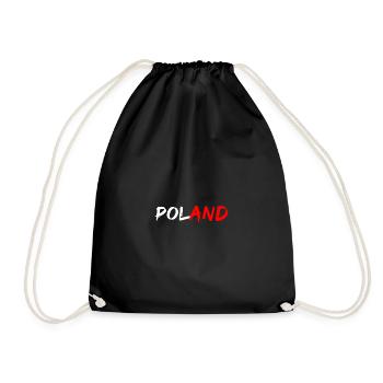 Drapeau de football de la Pologne - Sac de sport léger - noir - Devant
