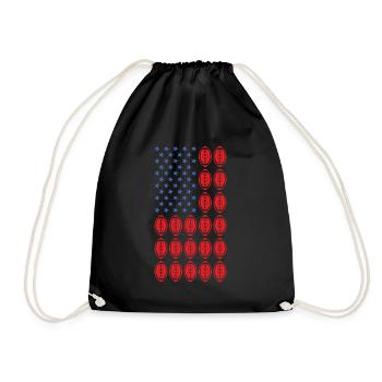 Sport Us Flag Flag Football - Sac de sport léger - noir - Devant