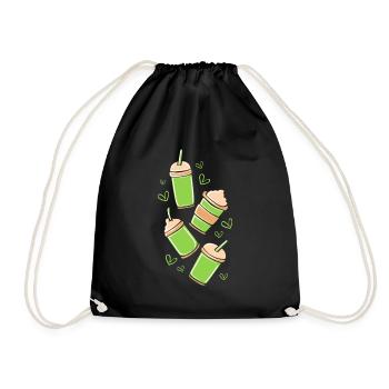 Matcha Tea - Drawstring Bag - black - Front