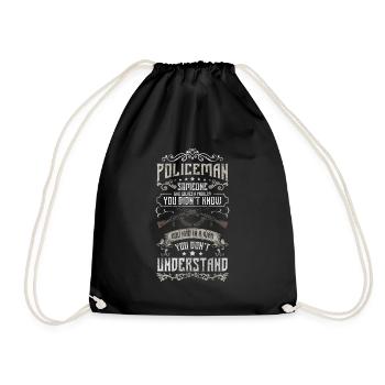 Police Stop Crime Scene Thief - Drawstring Bag - black - Front