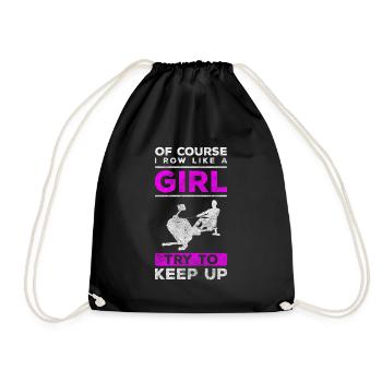 Rameur rameur gymnase de résistance - Sac de sport léger - noir - Devant