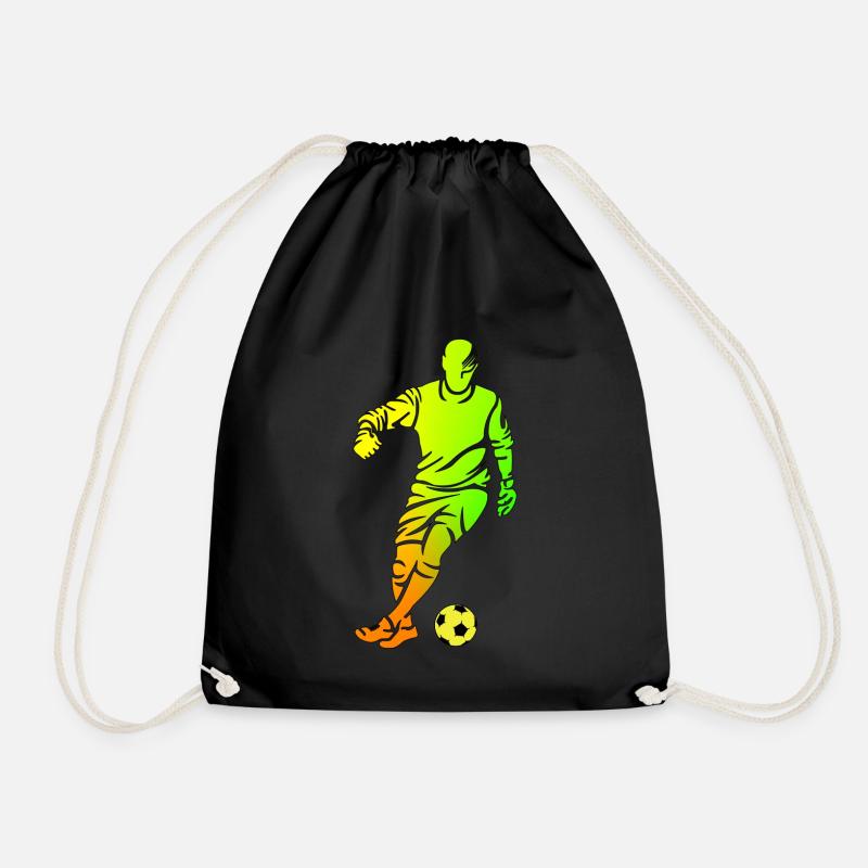 Fußball - Turnbeutel - Schwarz