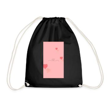 Bouquet de fleurs aquarelles roses - Sac de sport léger - noir - Devant