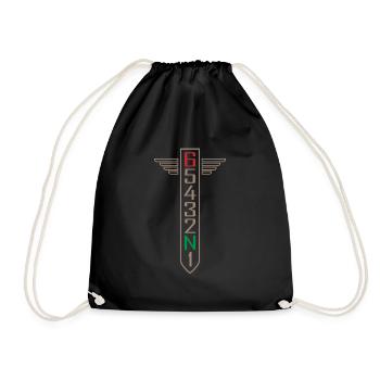 Moto Bike cadeau gaz hobby style de vie - Sac de sport léger - noir - Devant