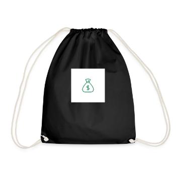 Geldbeutel Design (Print) Herren/Damen/Kinder/Baby - Turnbeutel - Schwarz - Vorne