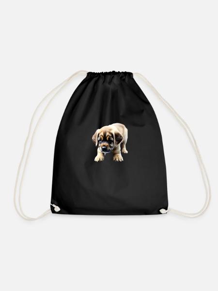 Puppy run - Turnbeutel - Schwarz