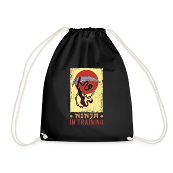 Ninja Ninjutsu Arme Kusarigama Formation Kenjutsu - Sac de sport léger - noir - Devant