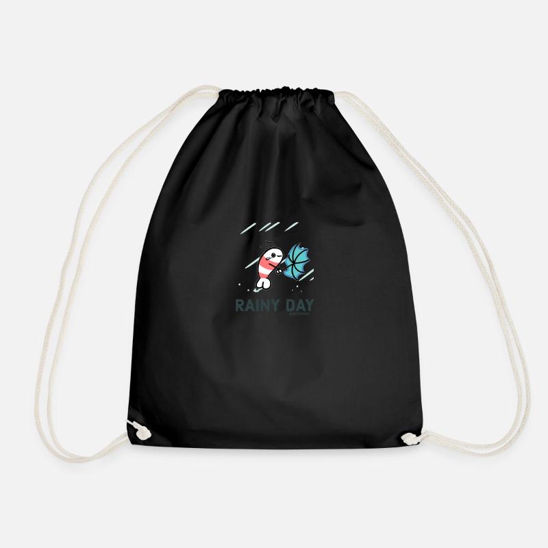 Rainy Day Fish - Turnbeutel - Schwarz
