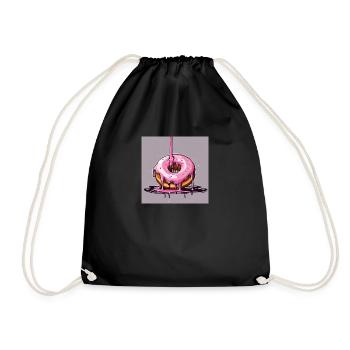 Donut 1 - Turnbeutel - Schwarz - Vorne