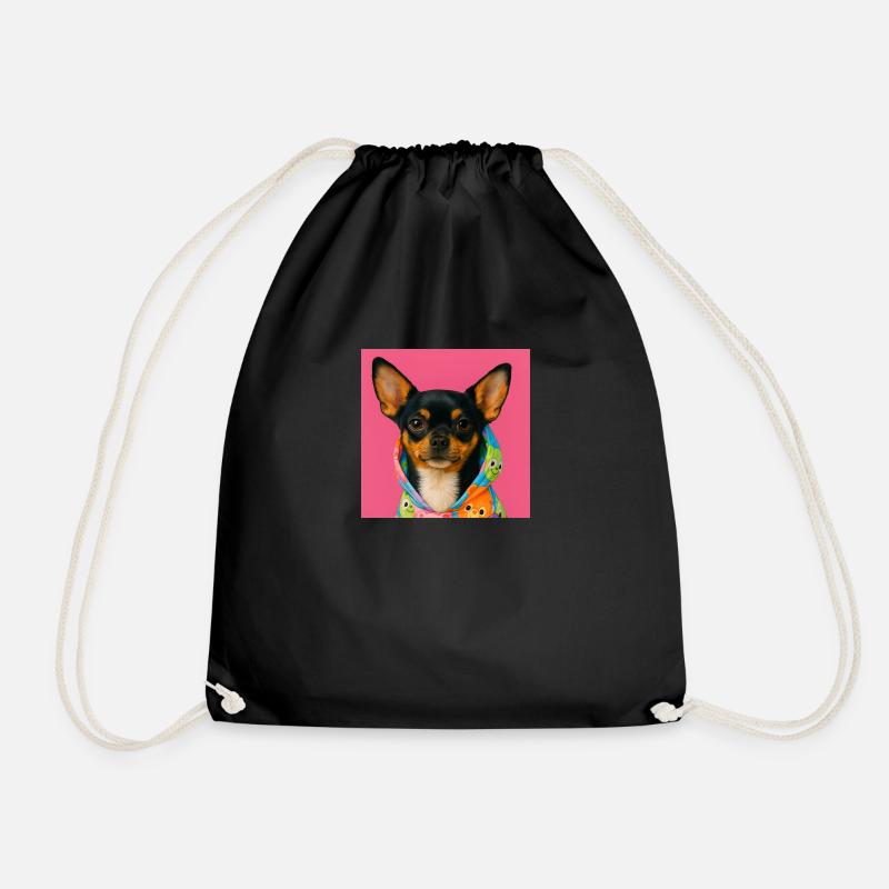 Chihuahua Chic - Turnbeutel - Schwarz