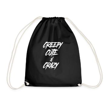 Gothic lovers creepy, cute and crazy - Drawstring Bag - black - Front