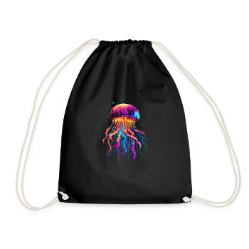 Méduses pour les fans de créatures marines, Cadeaux Animaux de Noël - Sac de sport léger - noir - Devant