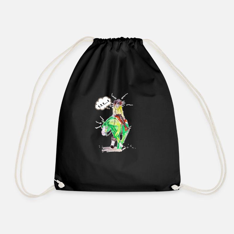 Spin - Drawstring Bag - black