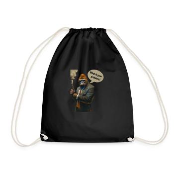 Gorille - Sac de sport léger - noir - Devant