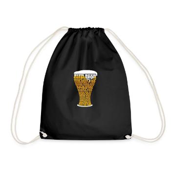 Lot of languages BEER - Turnbeutel - Schwarz - Vorne
