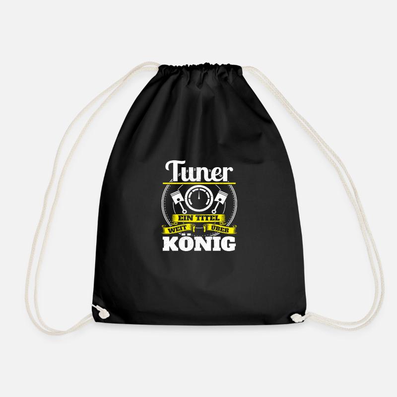 Tuner ein titel weit über König - Turnbeutel - Schwarz