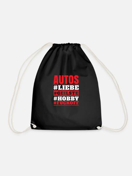 Autos #Liebe #Geilste #Hobby #Fuckoff - Turnbeutel - Schwarz