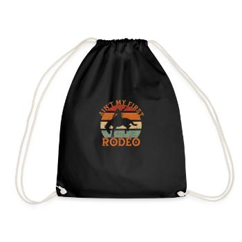 Ce n’est pas mon premier cow-boy d’équitation de rodéo - Sac de sport léger - noir - Devant