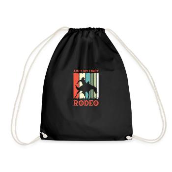 Ce n’est pas mon premier cow-boy d’équitation de rodéo - Sac de sport léger - noir - Devant