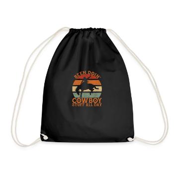 J’ai fait du rodéo de cow-boy toute la journée - Sac de sport léger - noir - Devant